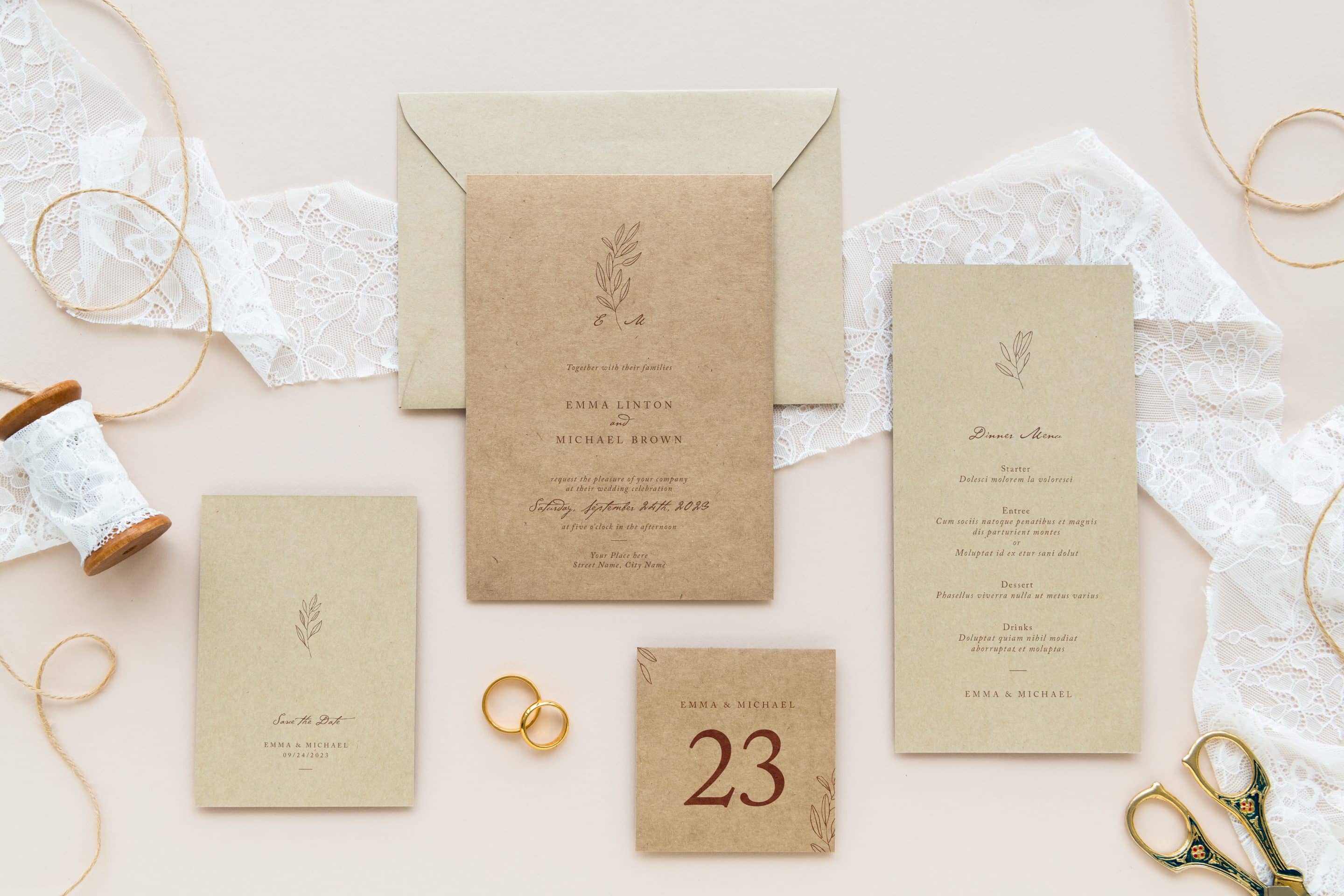 Hochzeitspapeterie